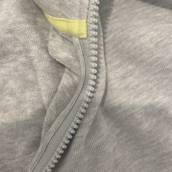 Lou and Grey light gray three quarter zip sweatshirt light weight - Picture 3 of 4